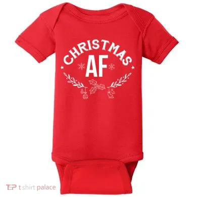 Christmas AF Baby Bodysuit