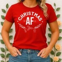 Christmas AF Women's T-Shirt thumb 2