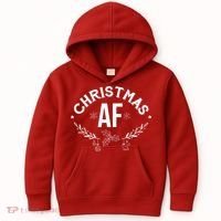 Christmas AF Kids Hoodie thumb 0