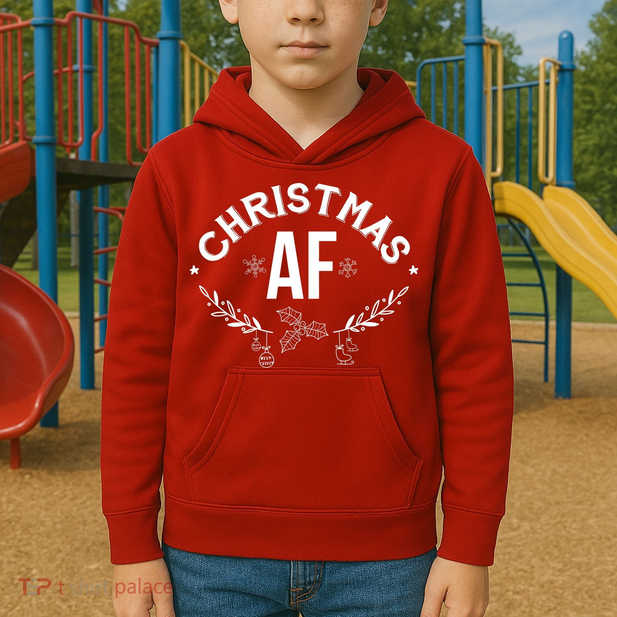 Christmas AF Kids Hoodie