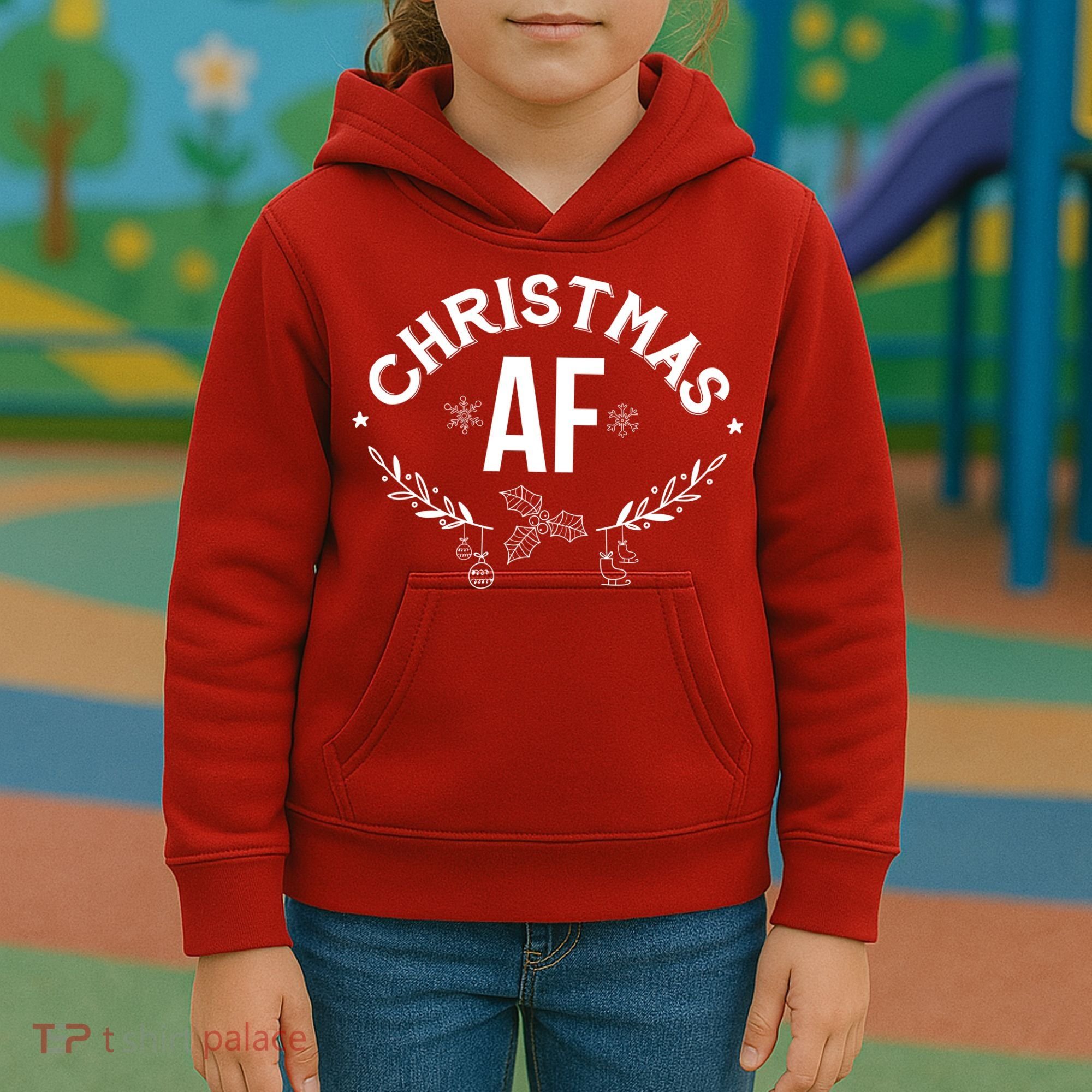Christmas AF Kids Hoodie