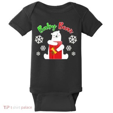 Christmas Baby Bear Baby Bodysuit