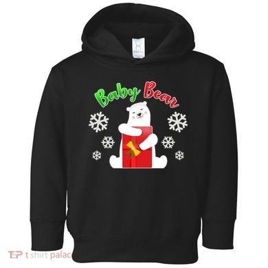Christmas Baby Bear Toddler Hoodie