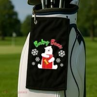 Christmas Baby Bear Golf Towel thumb 2