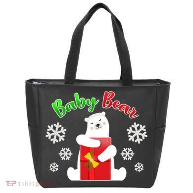 Christmas Baby Bear Tote Bag