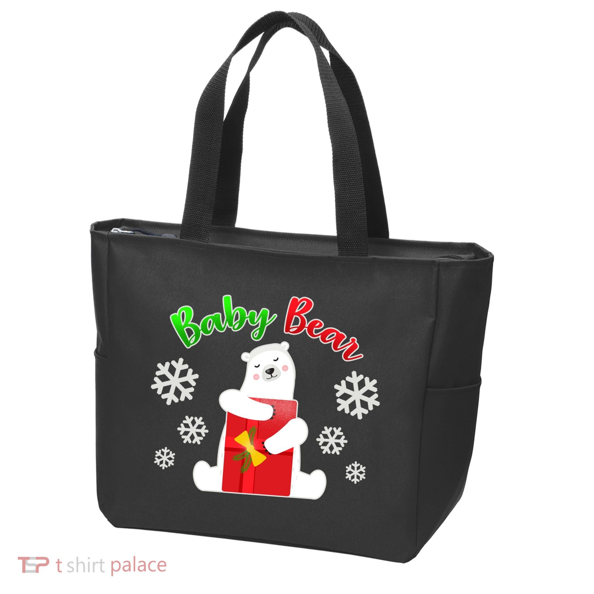 Christmas Baby Bear Tote Bag