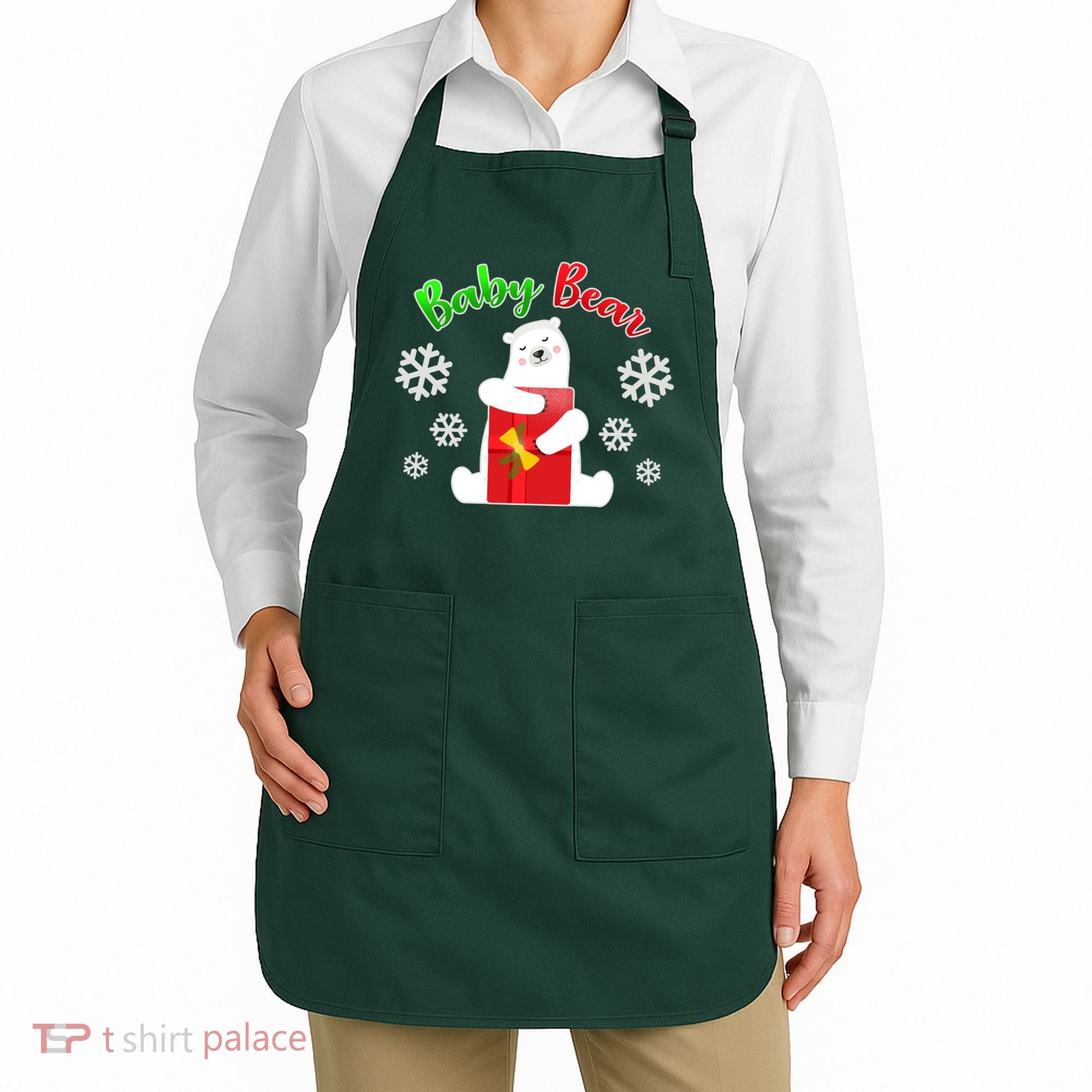 Christmas Baby Bear Apron