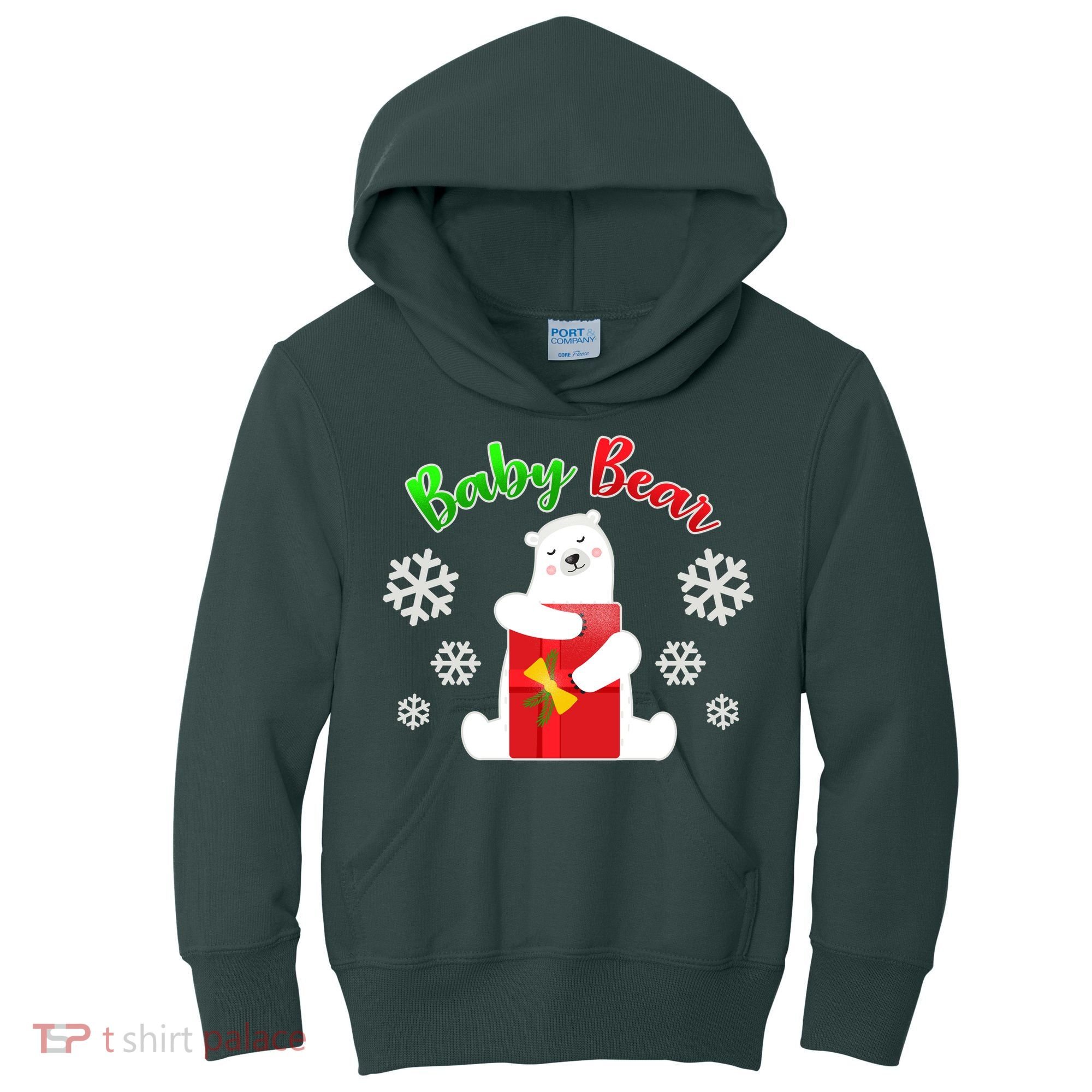 Christmas Baby Bear Kids Hoodie