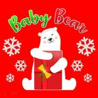 Christmas Baby Bear Santa Hat thumb 1