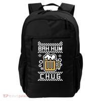 Christmas Bah Hum Chug Ugly Sweater Design Backpack thumb 0