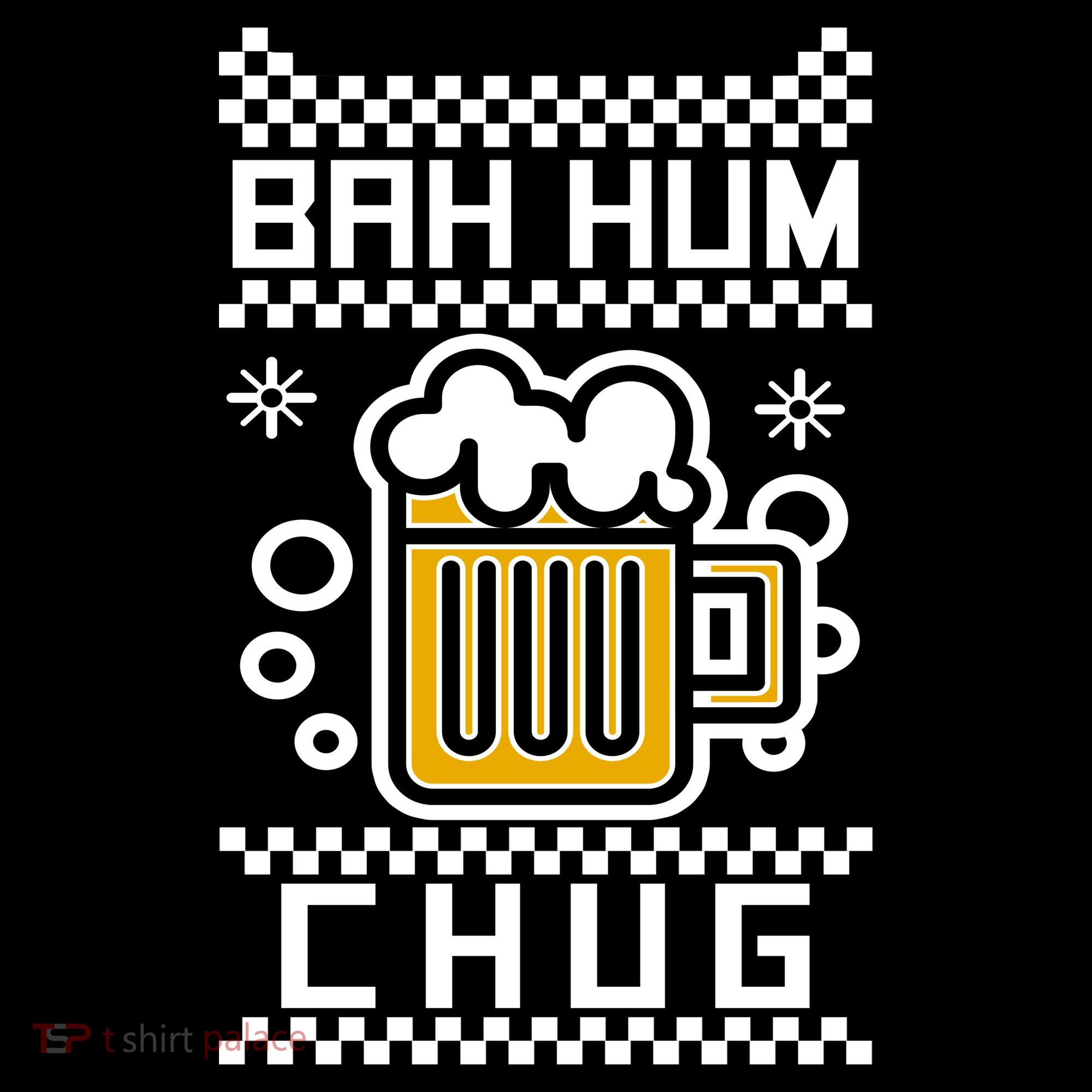 Christmas Bah Hum Chug Ugly Sweater Design Bucket Hat