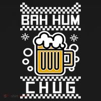 Christmas Bah Hum Chug Ugly Sweater Design Women's Hoodie thumb 2