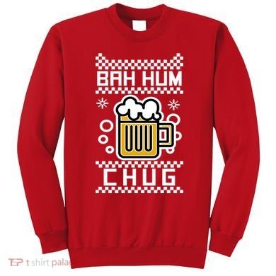 Christmas Bah Hum Chug Ugly Sweater Design Sweatshirt