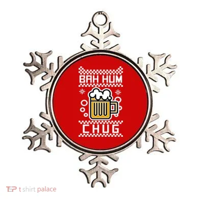 Christmas Bah Hum Chug Ugly Sweater Design Ornament
