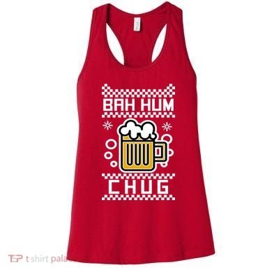 Christmas Bah Hum Chug Ugly Sweater Design Women's Tank Top
