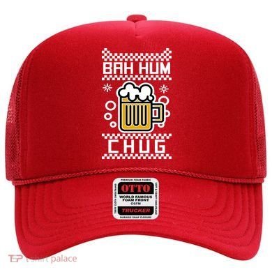 Christmas Bah Hum Chug Ugly Sweater Design Hat