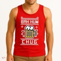 Christmas Bah Hum Chug Ugly Sweater Design Tank Top thumb 3