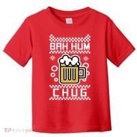 Christmas Bah Hum Chug Ugly Sweater Design Toddler T-Shirt thumb 0