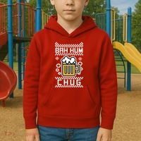 Christmas Bah Hum Chug Ugly Sweater Design Kids Hoodie thumb 2