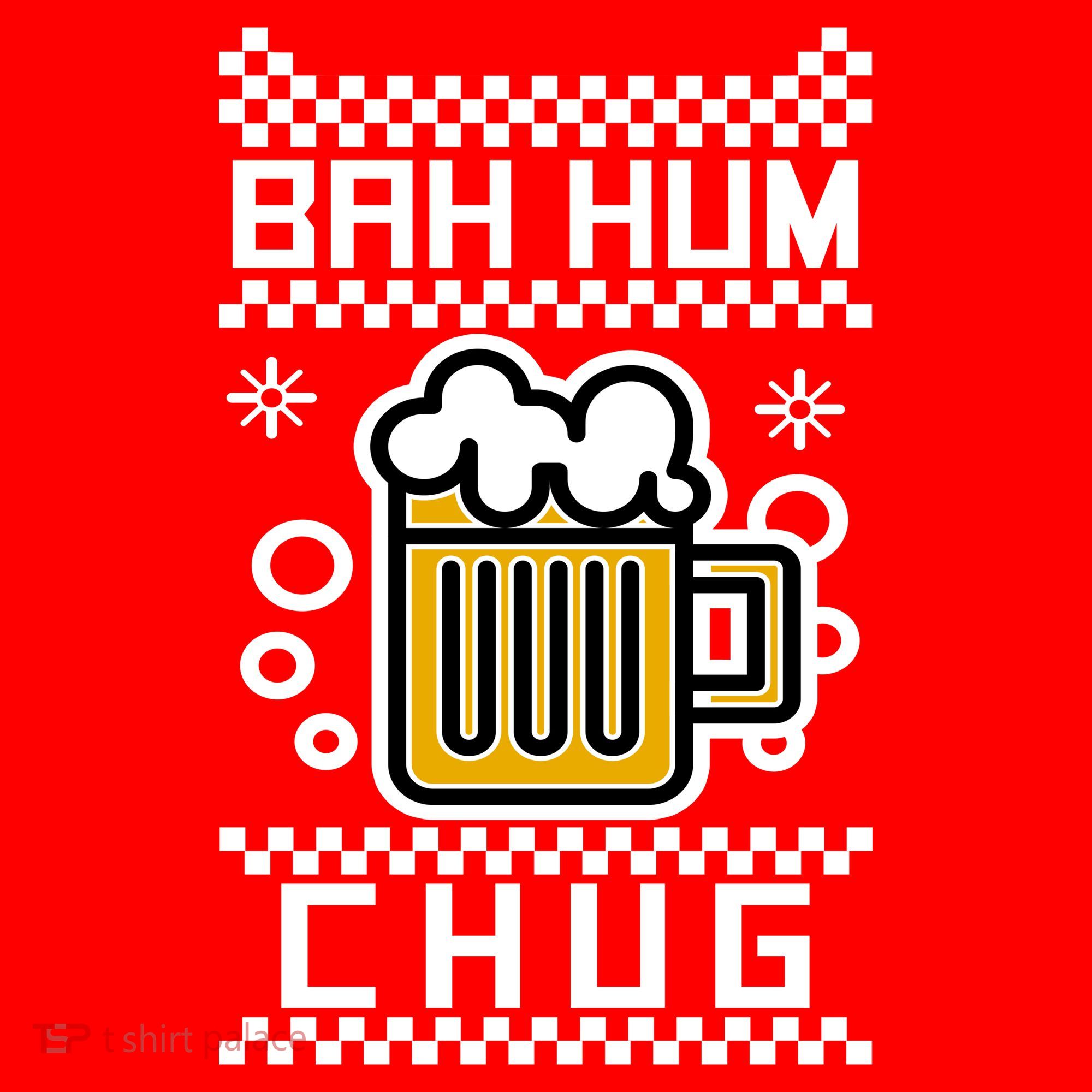 Christmas Bah Hum Chug Ugly Sweater Design Kids Long Sleeve Shirt