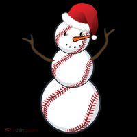 Christmas Baseball Snowman Tote Bag thumb 4