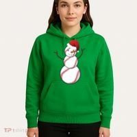 Christmas Baseball Snowman Hoodie thumb 5