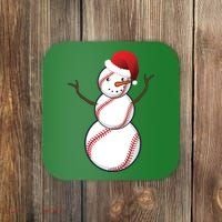 Christmas Baseball Snowman Coaster thumb 0