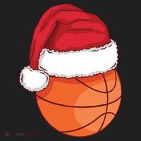 Christmas Basketball Santa Beanie thumb 2