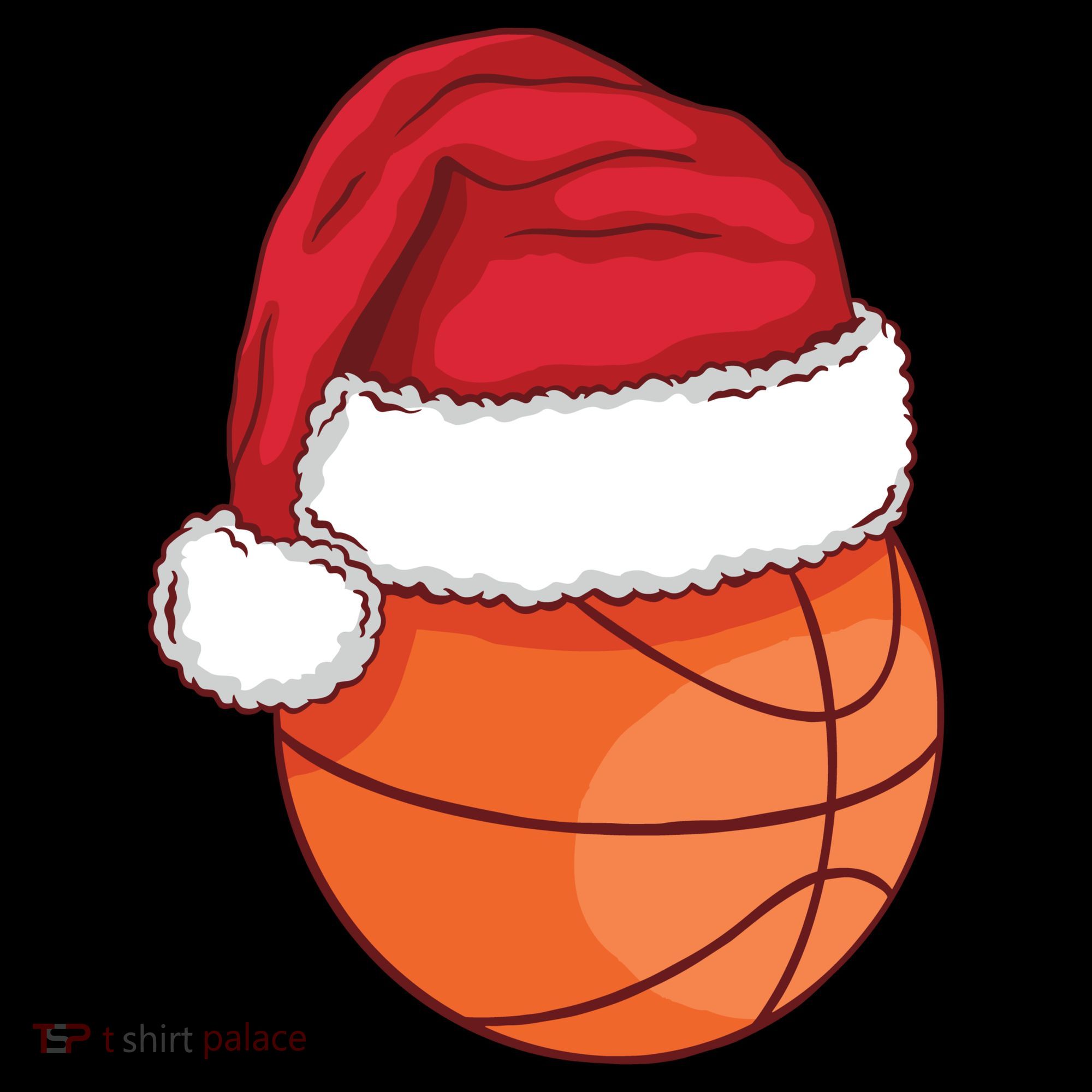 Christmas Basketball Santa Women's Hoodie