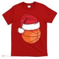 Christmas Basketball Santa T-Shirt thumb 0
