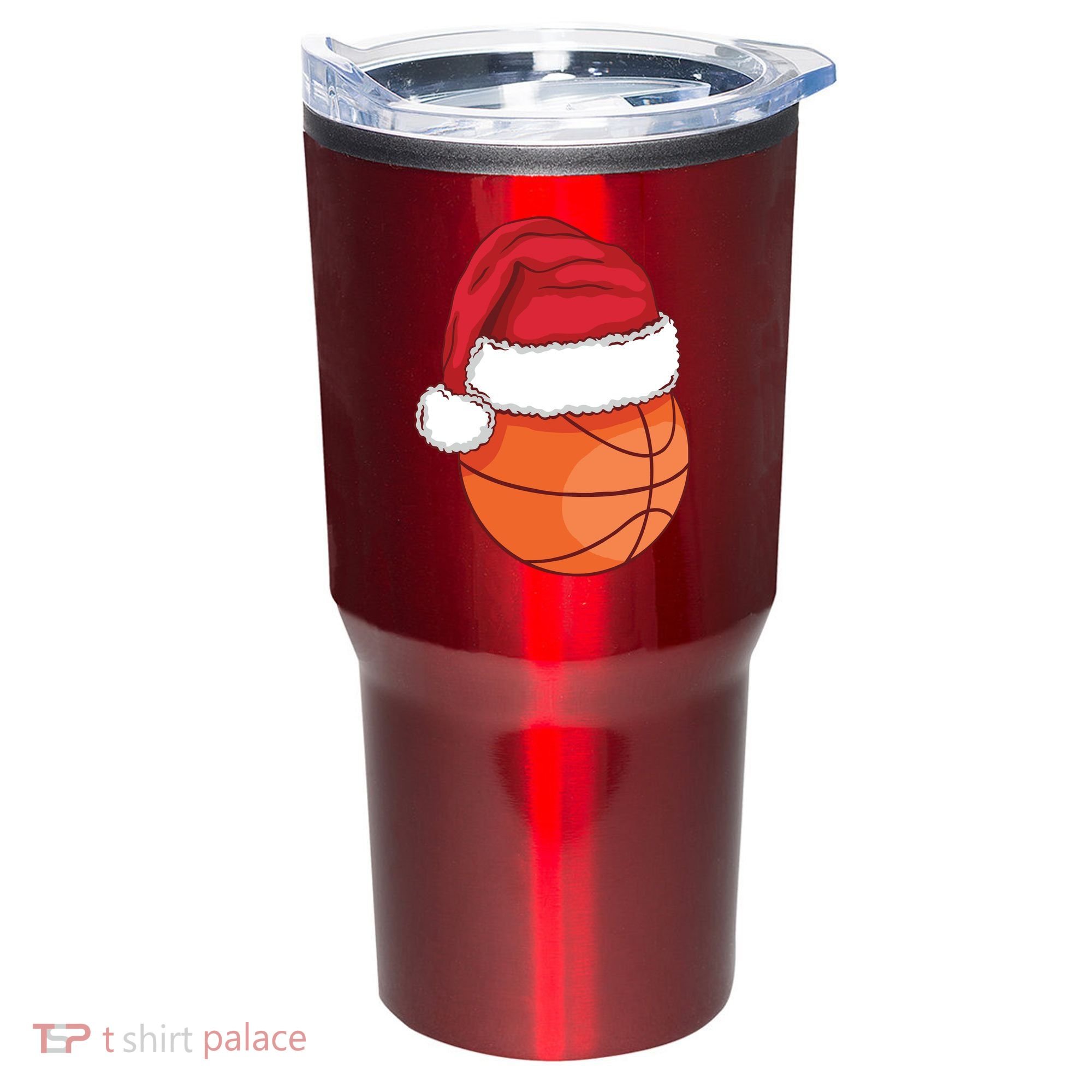 Christmas Basketball Santa Tumbler