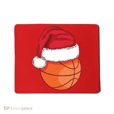 Christmas Basketball Santa Mousepad