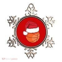 Christmas Basketball Santa Ornament thumb 0