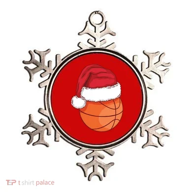 Christmas Basketball Santa Ornament