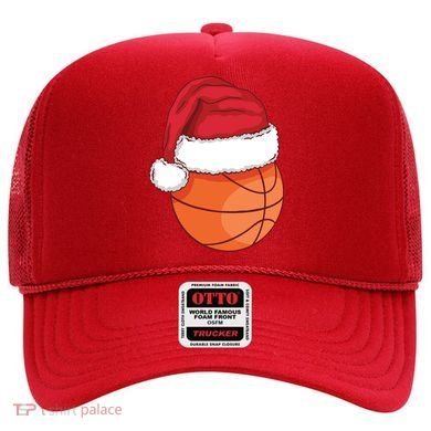 Christmas Basketball Santa Hat