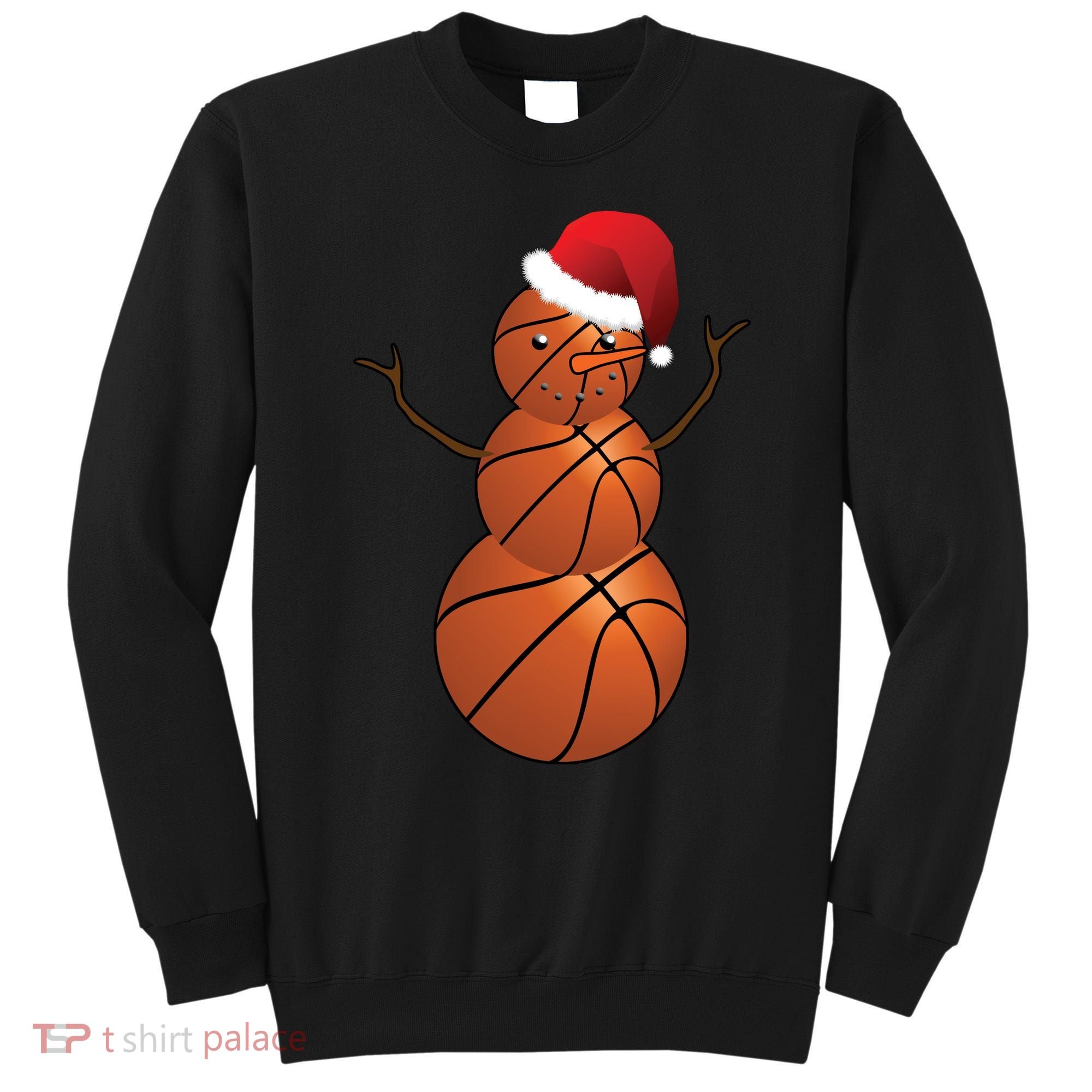 Christmas Basketball Snowman Sweatshirt