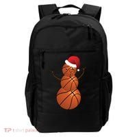 Christmas Basketball Snowman Backpack thumb 0