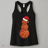Christmas Basketball Snowman Women's Tank Top thumb 3