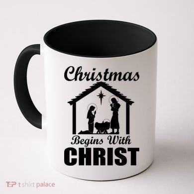 Christmas Begins With Christ Coffee Mug