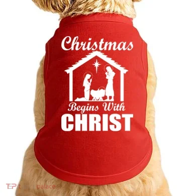 Christmas Begins With Christ Doggie Tank
