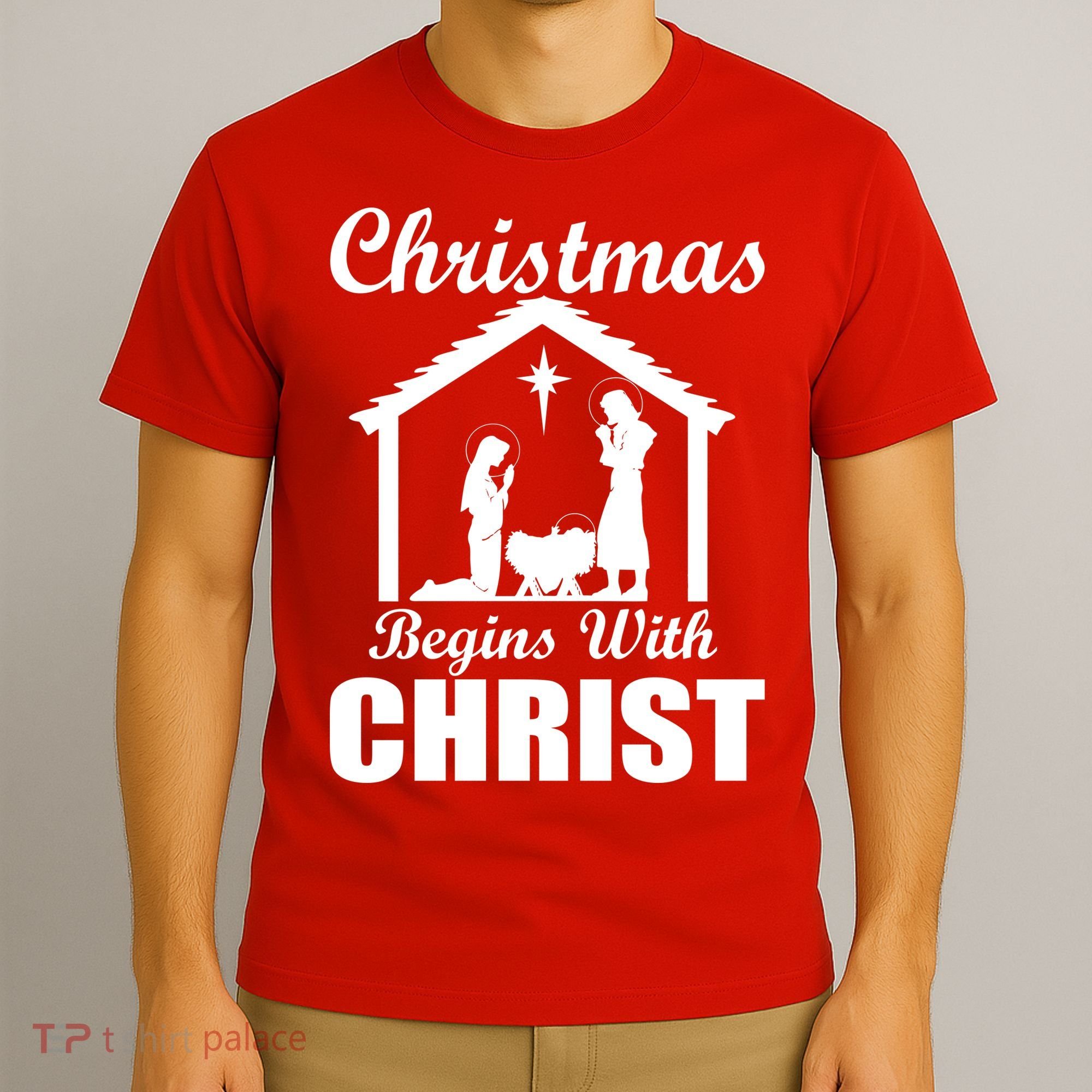 Christmas Begins With Christ T-Shirt