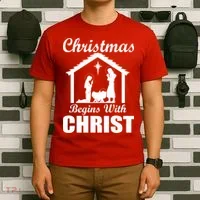 Christmas Begins With Christ T-Shirt thumb 6