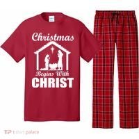 Christmas Begins With Christ Pajama Set thumb 0