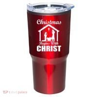 Christmas Begins With Christ Tumbler thumb 0