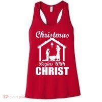 Christmas Begins With Christ Women's Tank Top thumb 0