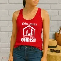 Christmas Begins With Christ Women's Tank Top thumb 2