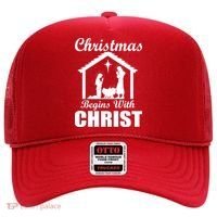 Christmas Begins With Christ Hat thumb 0