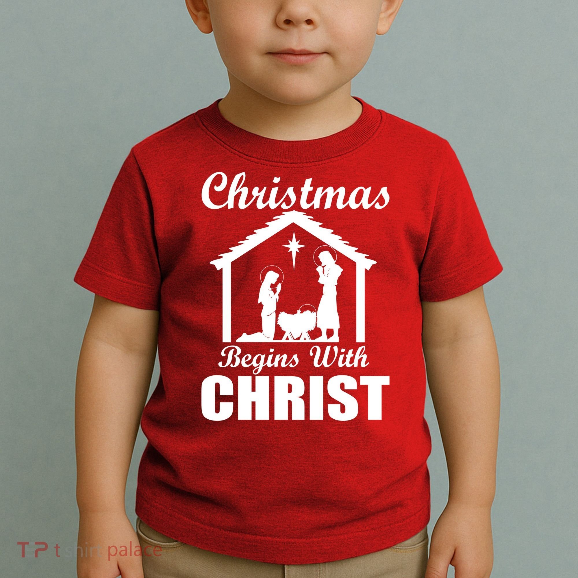 Christmas Begins With Christ Toddler T-Shirt