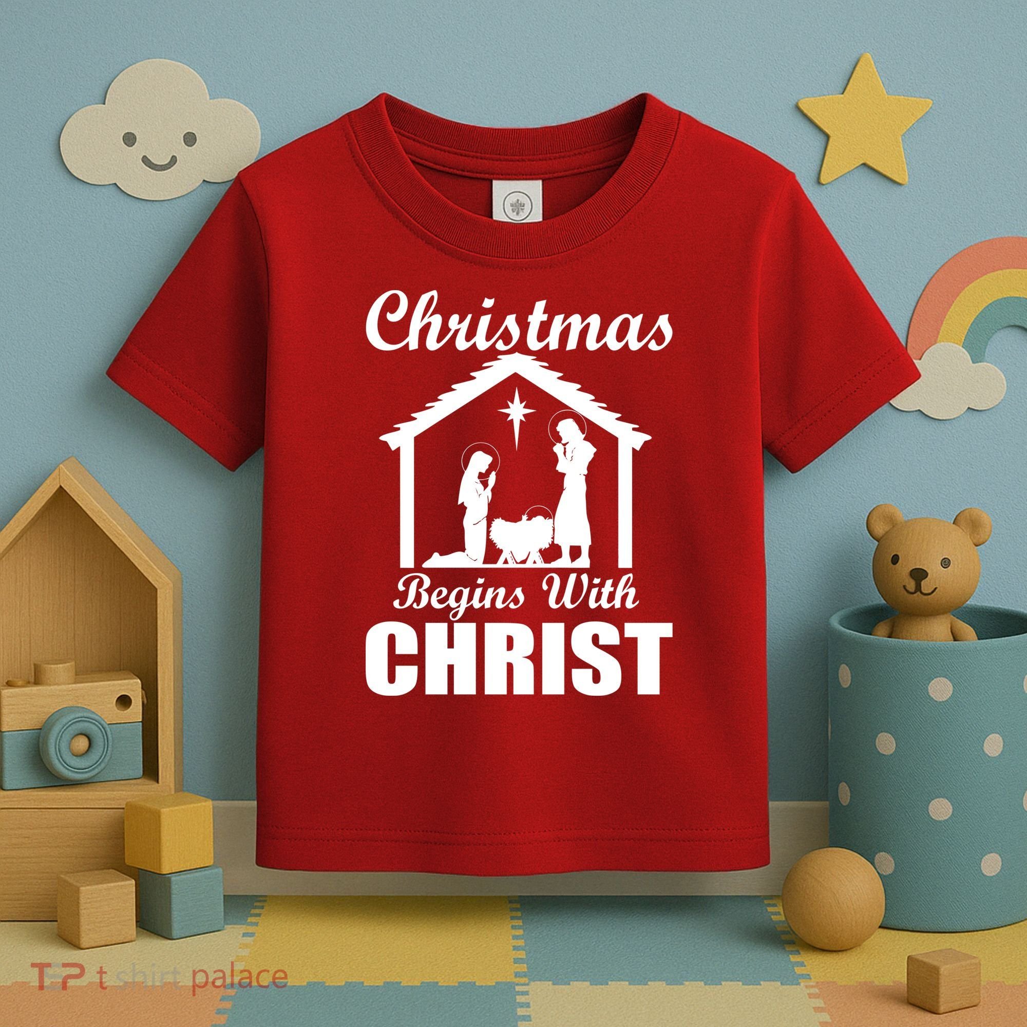 Christmas Begins With Christ Toddler T-Shirt