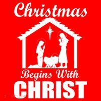 Christmas Begins With Christ Women's Long Sleeve Shirt thumb 2